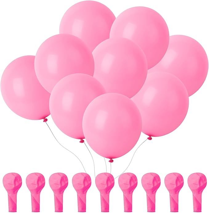Mr. Pen- Balloons, 12 Inch, 54 Pack, Pink, Party Balloons, Valentine Decoration, Valentine Gift
