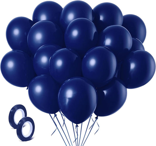 Navy Blue Balloons Latex Party Dark Blue 30 Pack 18 inch Round Navy Balloons for Wedding Graduation Birthday Party Backdrop Decorations