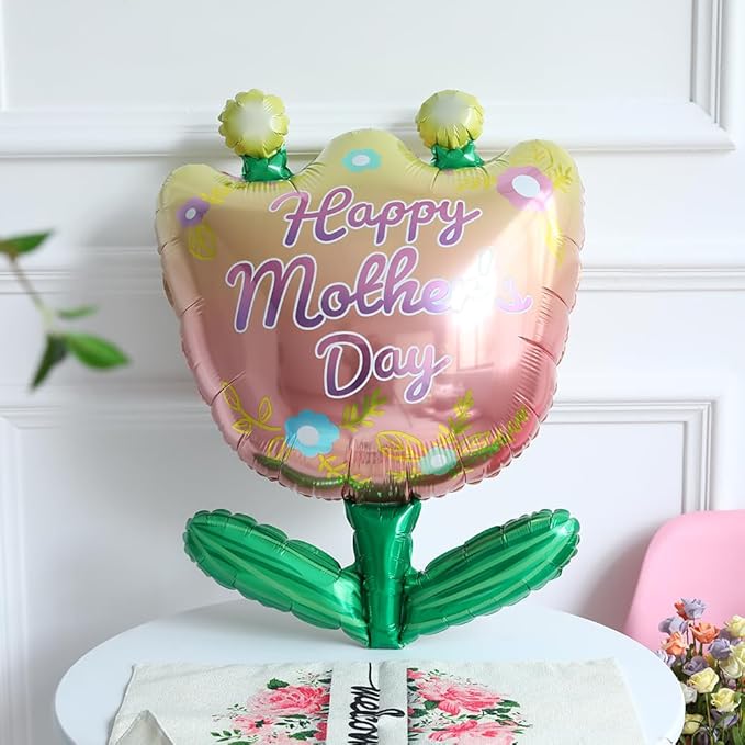 Mother's Day Balloon Garland Arch kit with Lager Size Mother's Day Foil Balloons for Best Mom Ever Mothers Day Party Birthday Decoration Supplies(Pink)