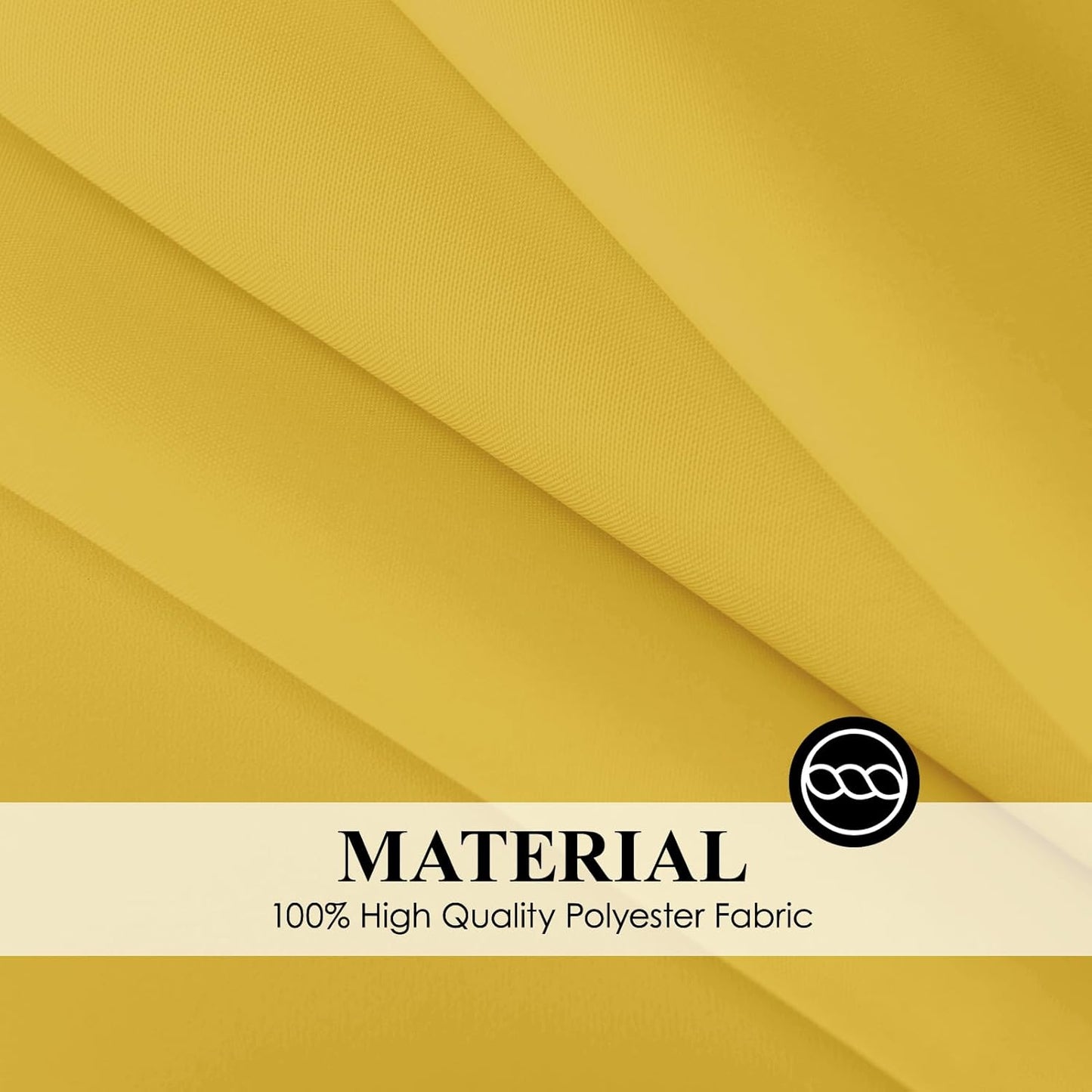 Rectangle Tablecloths 90x132 Inch 6 Pack Yellow Tablecloth Washable Decorative Linen Polyester Table Cloths for Dining Table Banquets Buffet Parties and Wedding
