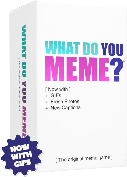 WHAT DO YOU MEME? Core Game (New Edition) Now Including GIF's by Relatable, The Essential Adult Party Game for Meme Lovers Now with Refreshed Content, Great for Adult Games for Game Night
