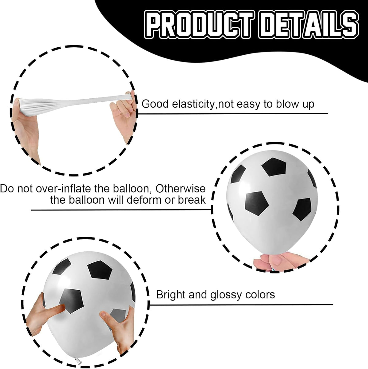 30pcs Soccer Balloon Green Black,Soccer Print Balloon 12 Inch Set,Football Party Birthday Decorations for Boys Kids Football Sport Theme Party Decorations