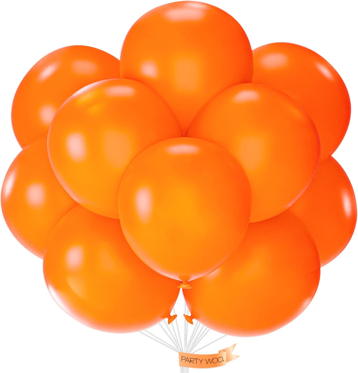 PartyWoo Orange Balloons 20 pcs 18 Inch Large Big Jumbo Giant Fall Tangerine Latex Helium Balloons for Thanksgiving Halloween Wedding Baby Shower Birthday Graduation Party Decorations Orange-Y9