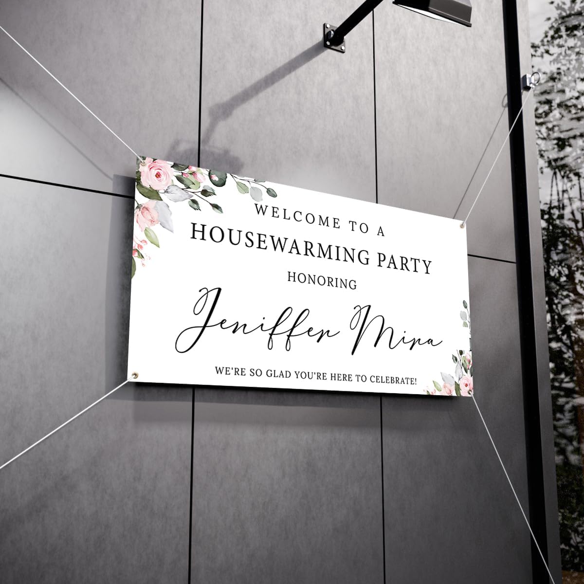 Personalized Housewarming Party Welcome Banner Decorations Double Sided Printing And Various Sizes #3