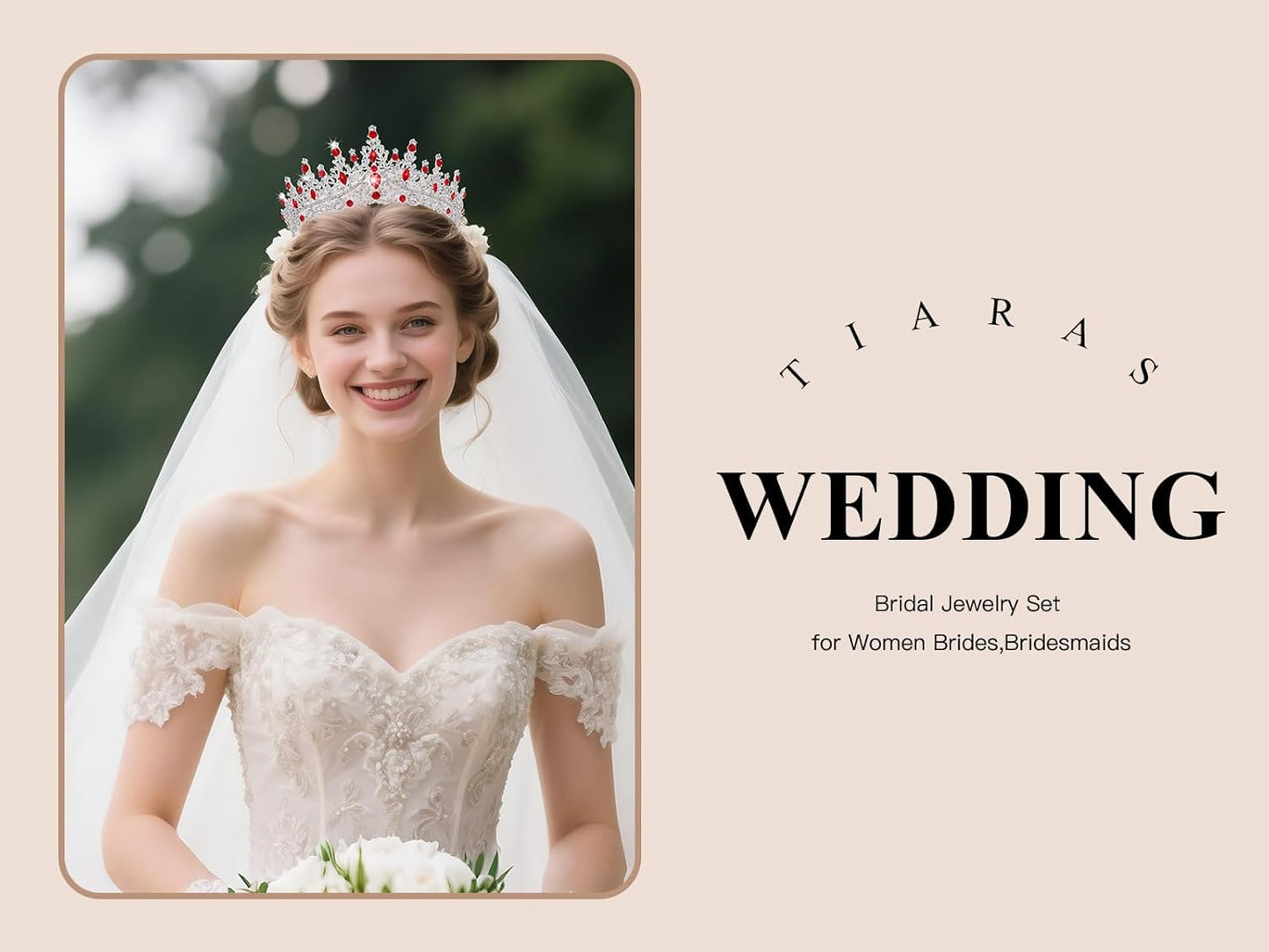 Kamirola Crystal Crowns and Tiaras Headband for Girl or Women Birthday Party Wedding Prom Bridal Halloween Christmas （TR19）