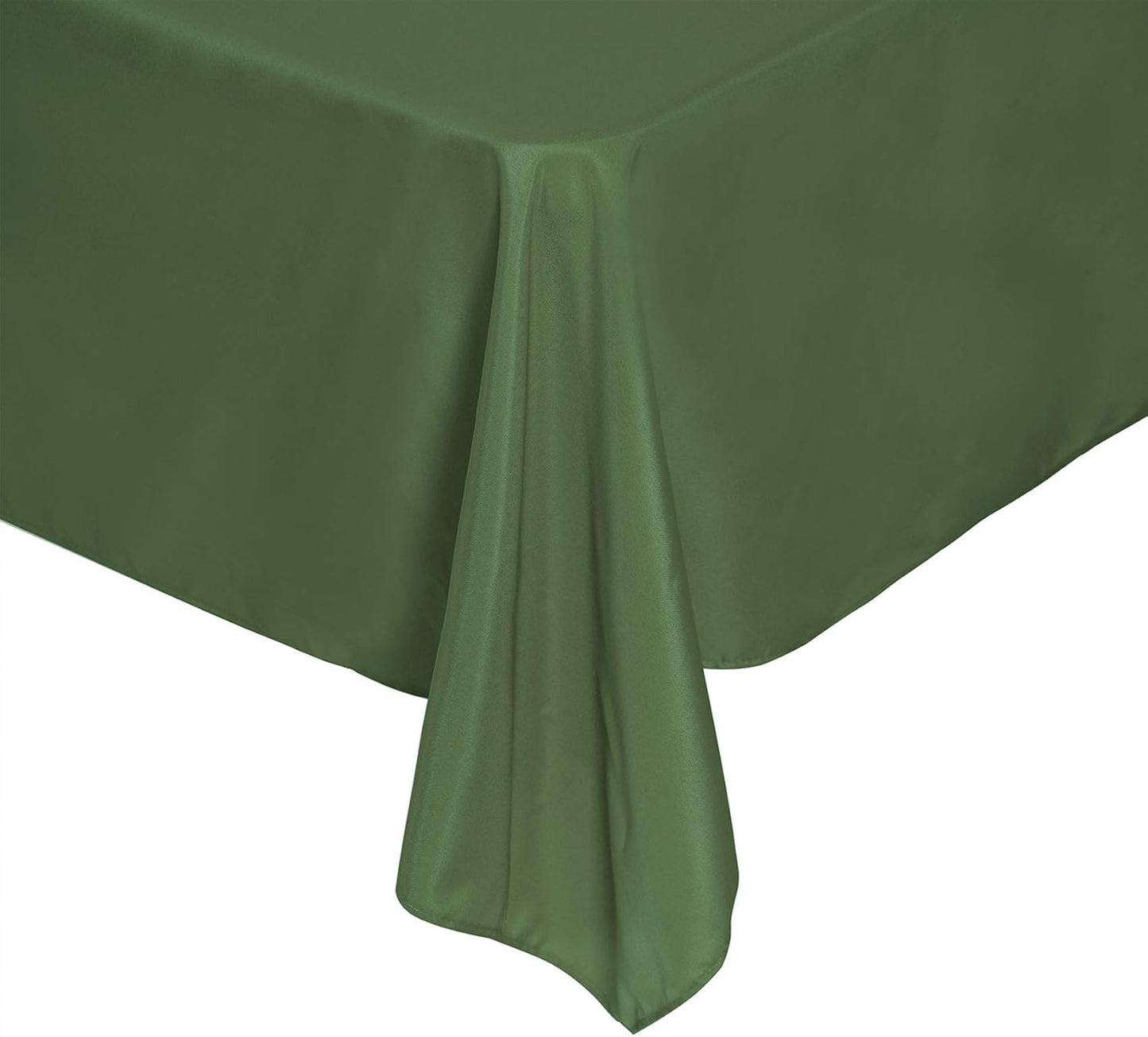 Rectangle Tablecloth 90x132 inch Washable Polyester Fabric Table Cloth for Wedding Party Dining Banquet Decoration（90x132, Willow）