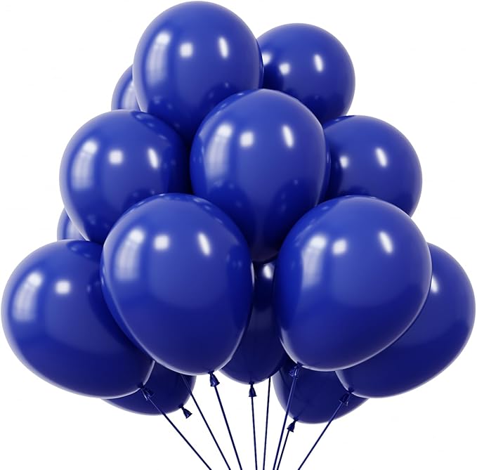 KBZVNAF Royal Blue Latex Party Balloons - 50 Pack 12 inch Helium Matte Blue Balloons for Birthday Wedding Baby Shower Graduation Gender Reveal Party Decorations