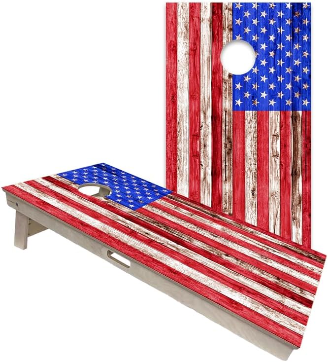 World Series of Cornhole Official Regulation Size Cornhole Boards – Durable All-Wood Construction Bean Bag Toss Set | Rugged Outdoor Game for Tournaments, BBQs, & Backyard Battles