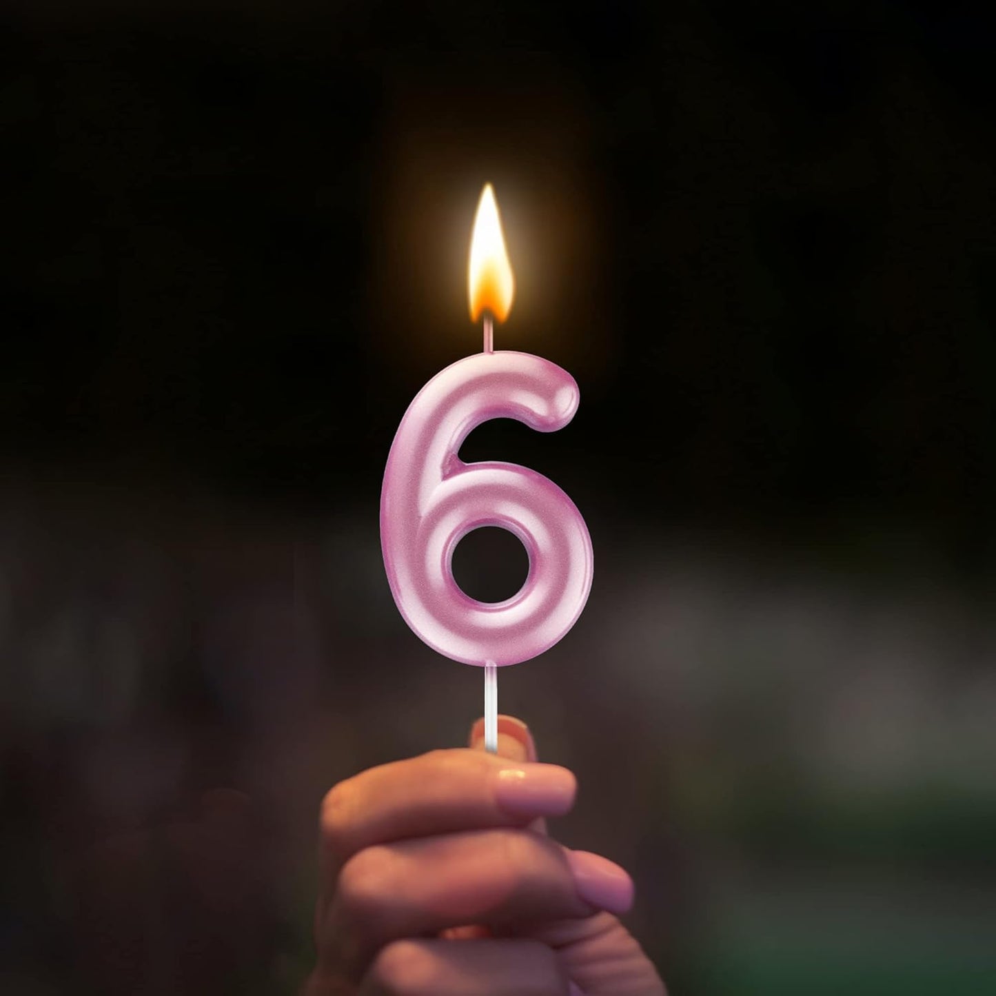 Pink Number 9 Candle Happy Birthday 3D Number Candles for Birthday Cake Party Decoration Wedding Anniversary Celebration Supplies