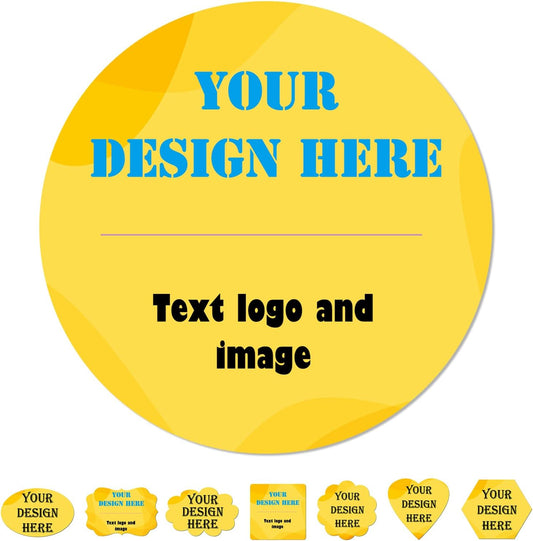 JOVELLO 100-1000 Custom Stickers - Personalized Labels Stickers with Image Logo and Text(Circle,1 Inch)