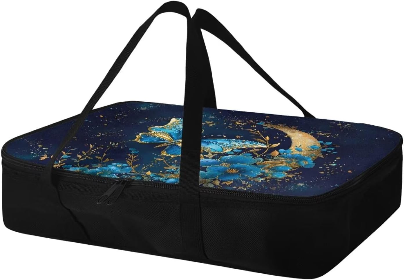 Blue Butterfly Insulated Casserole Carriers for Hot or Cold Food - Perfect for Beach Parties & Picnics