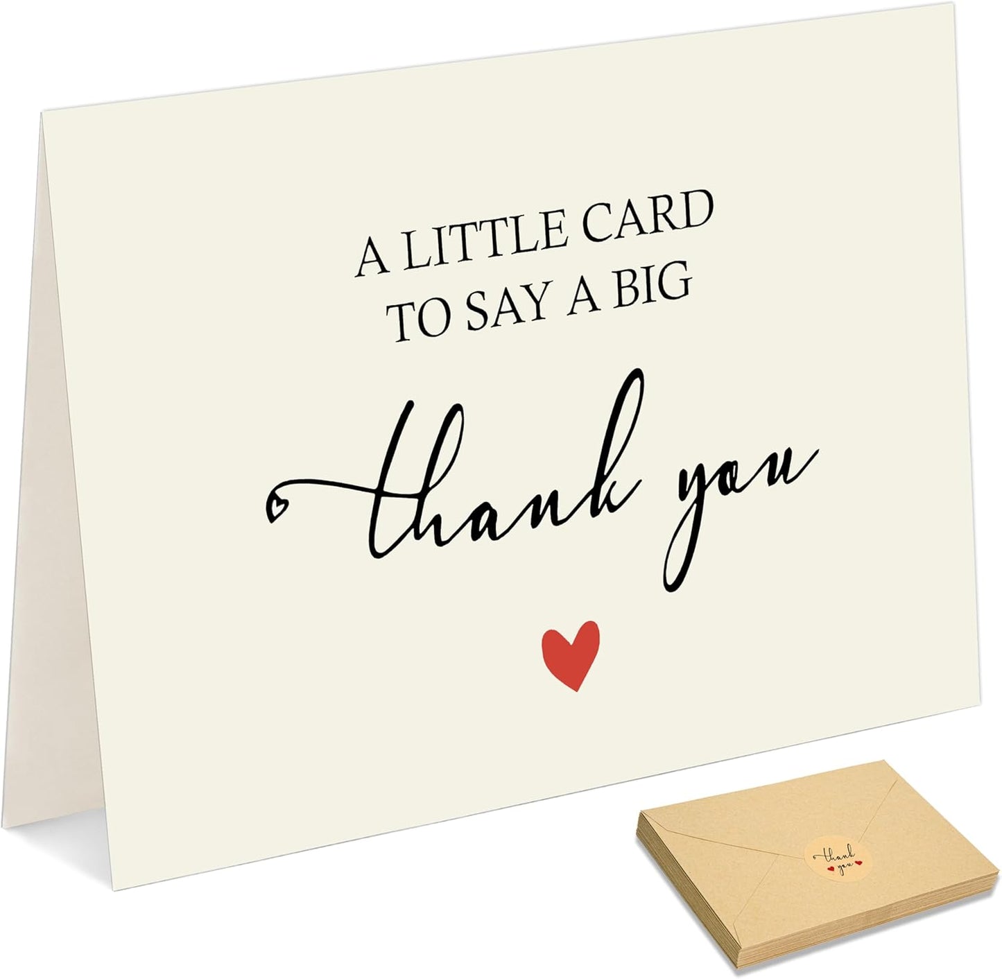 25 Pack Premium Elegant Thank You Cards with Envelopes & Stickers – Blank Inside Personalized Notes, Perfect for Weddings, Baby Showers, Small Business, Bridal Showers, Birthdays, Graduations & Gifts