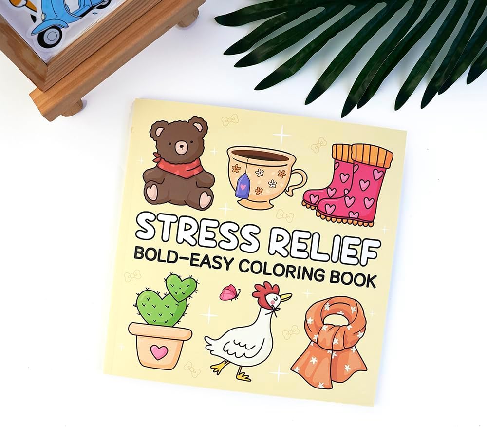 Adorable Coloring Book for Kids Ages 4–8: 40 Unique Single-Sided Pages to Prevent Bleed-Through | Thick Paper for Markers & Crayons | Screen-Free Learning Fun & Family Creative Gift (Stress Relief)