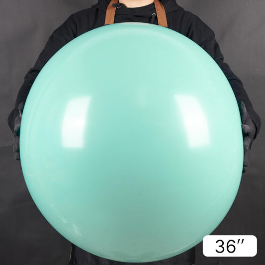 PartyWoo Mint-q03 4pcs 36" Balloons, Ice Cream Theme, Latex, Jumbo, for Birthday, Wedding Decorations