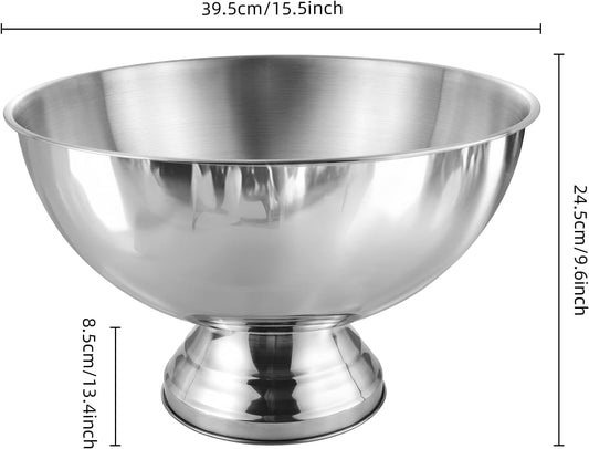 12L Premium Large Size Ice Bucket, Stainless Steel Champagne Bucket for Parties with Great Performance and Sleek Design