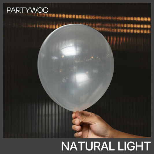 PartyWoo Clear Balloons 155 pcs Transparent Balloons Bubble Balloons Different Sizes Pack of 18 12 10 5 Inch Balloon Arch Kit Balloon Garland for Graduation Wedding Party Decorations Clear-Y2