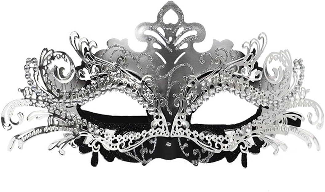 Couple Masquerade Mask Set - Venetian Style Masks for Halloween, Costume Parties and Carnival