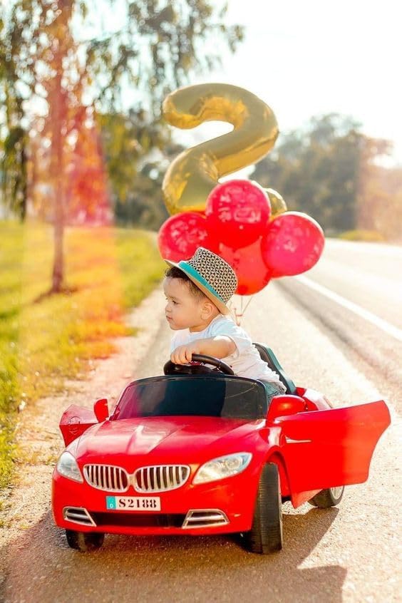 Gold 2 Balloon, Number Balloon 40 Inch, Two Balloon Number Birthday Decorations, Second 2nd Birthday Party Supplies, Number 2 Balloon