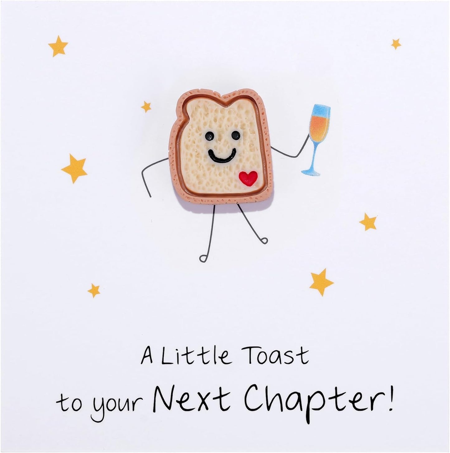 Funny NEXT CHAPTER Toast Token Gift for Women - Graduation, New Job, Divorce, College Fresh Start Gift for Her, Coworker Leaving Card Colleague Gifts, Novelty New Beginnings Keepsake