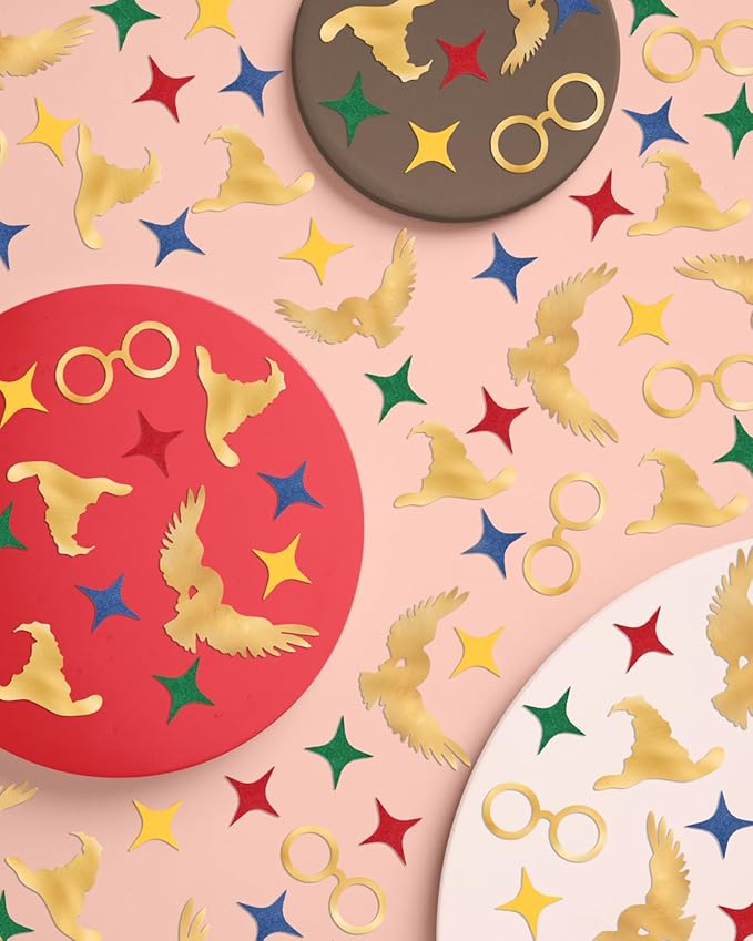 xo, Fetti Wizard Party Foil Confetti - 200 pc | Birthday Accessory, Kids Magic Favor, DIY Activity, Bday Decoration, Millennial Table Decor, Glitter Tablescape