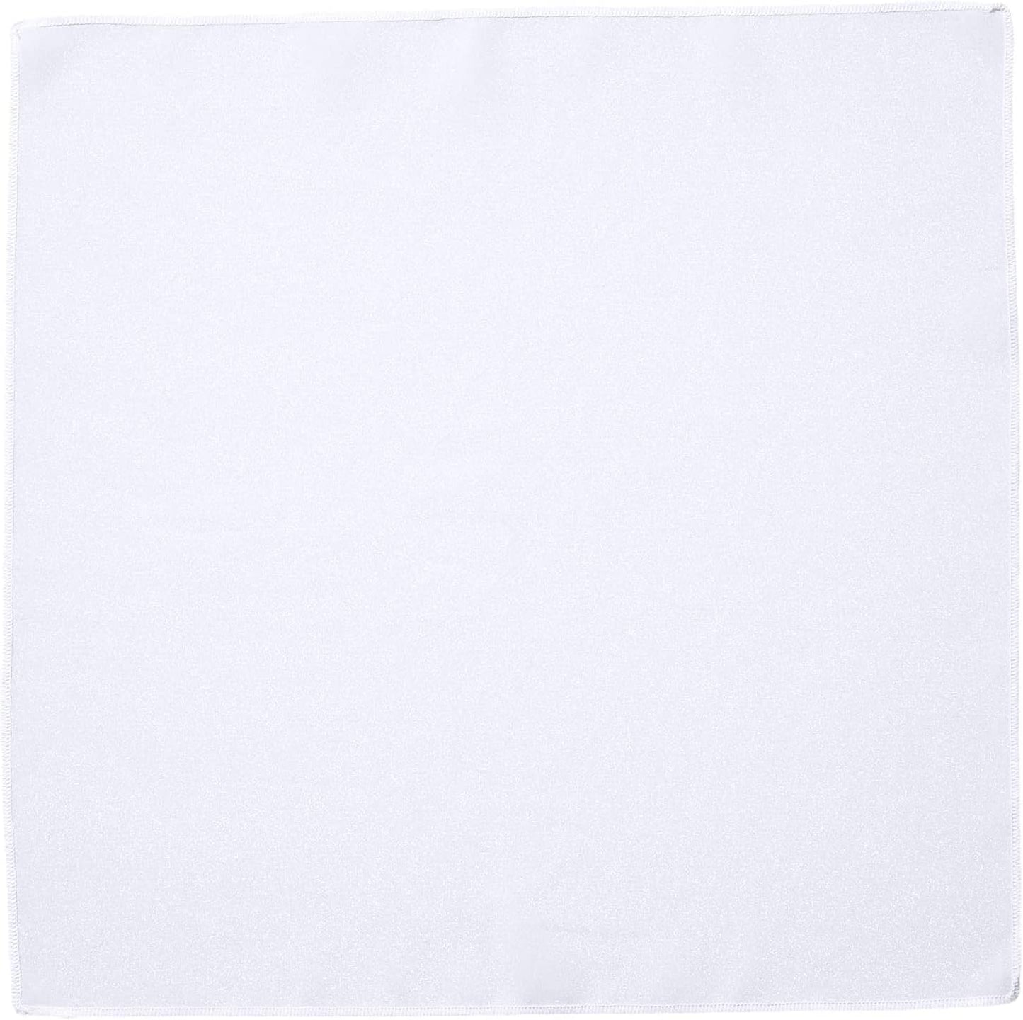 LA Linen 10-Pack Poly Poplin Napkin, Soft Cloth Napkins, Washable Reusable Napkins, Stain and Wrinkle Resistance Table Napkins for Dinner, Wedding, Parties, 18 by 18-Inch, White