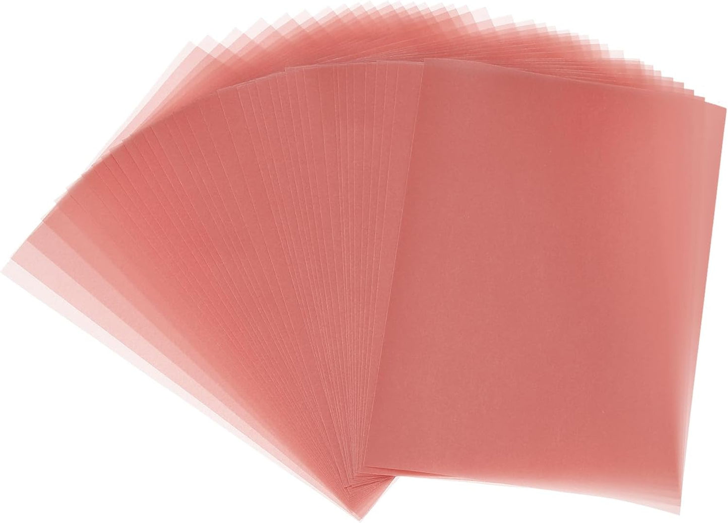 PATIKIL 65 Sheets Vellum Paper 5x7, Vellum Paper Printable Translucent Paper 100GSM for Invitations Printing, Red