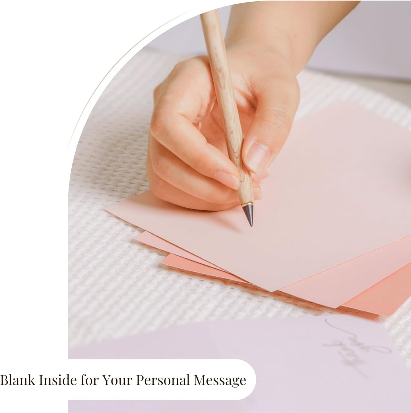 Gold Foil Thank You Cards - Bulk Pack of 40, 5x3.5 Inch with Matching Stickers & Envelopes (Pink) Textured Surface for a Unique Feel - Suitable for Baby Shower, Wedding, Small Business, Graduation