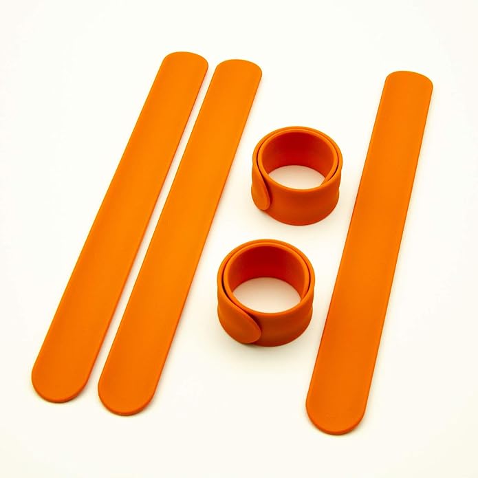 Colored Silicone Rubber Slap Bracelets Wristbands for Kid's Toys,Party Favors,Kindergarten Playing fun;Wrapping Paper Silicone Slap Band,Holiday Flip Wraps,Rolls Holder,Stocking Organizers,Distinguishing Bundle for Fabics,Cloths,Canvas,Cables in Office...