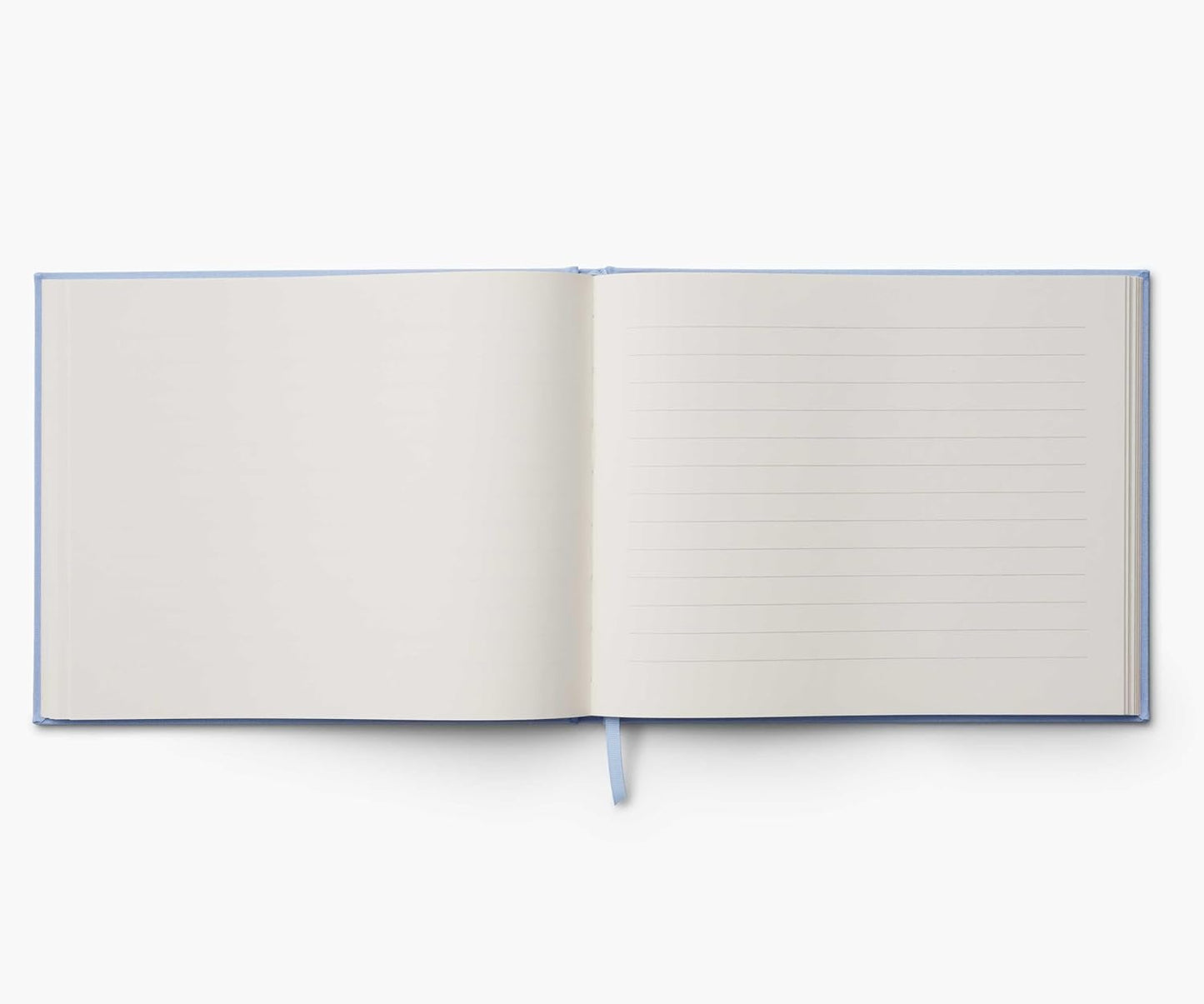 RIFLE PAPER CO. Hydrangea Embroidered Fabric Guest Book | Hard Cover Wrapped in Book Cloth & Ribbon Bookmark, (144 Ruled Pages Metallic Gold Ink, 10.25" W × 8.25" L)