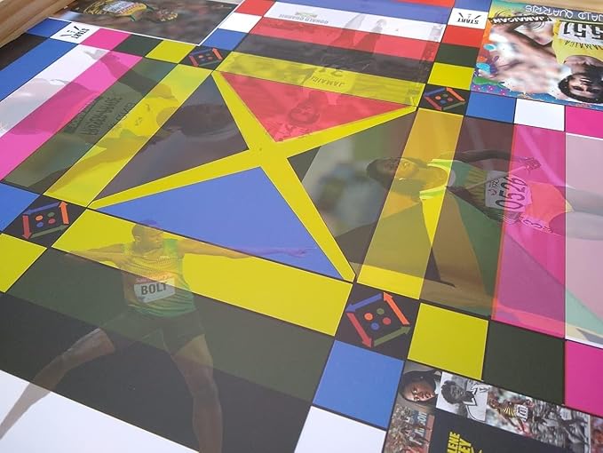 Jamaican Ludo Legendary Athletes Edition – 24x24 Oversized Board Game | Celebrating Jamaica’s Sports Icons | Fun Multi-Player Entertainment for Family Game Night | Ludi, Ludy, Loodi | Gift Idea