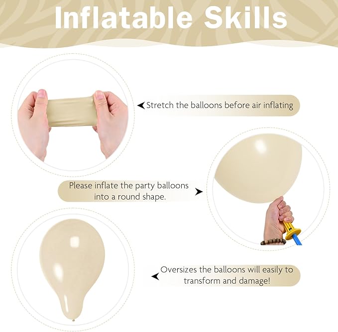 Champagne Gold White Balloons New Years Balloons Metallic Champagne Nude Cream Ivory White Gold Latex Balloon Clear Balloon for Boho Baby Bridal Shower Birthday Anniversary Wedding Decorations