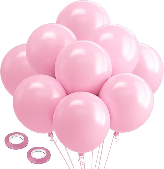 18 inch Big Light Pink Balloons - 30Pcs Globos Rosa Pastel Pink Latex Ballons Large Princess Baloons Party Decorations for Birthday Wedding Bridal Shower Bachelorette Gender Reveal Halloween Summer