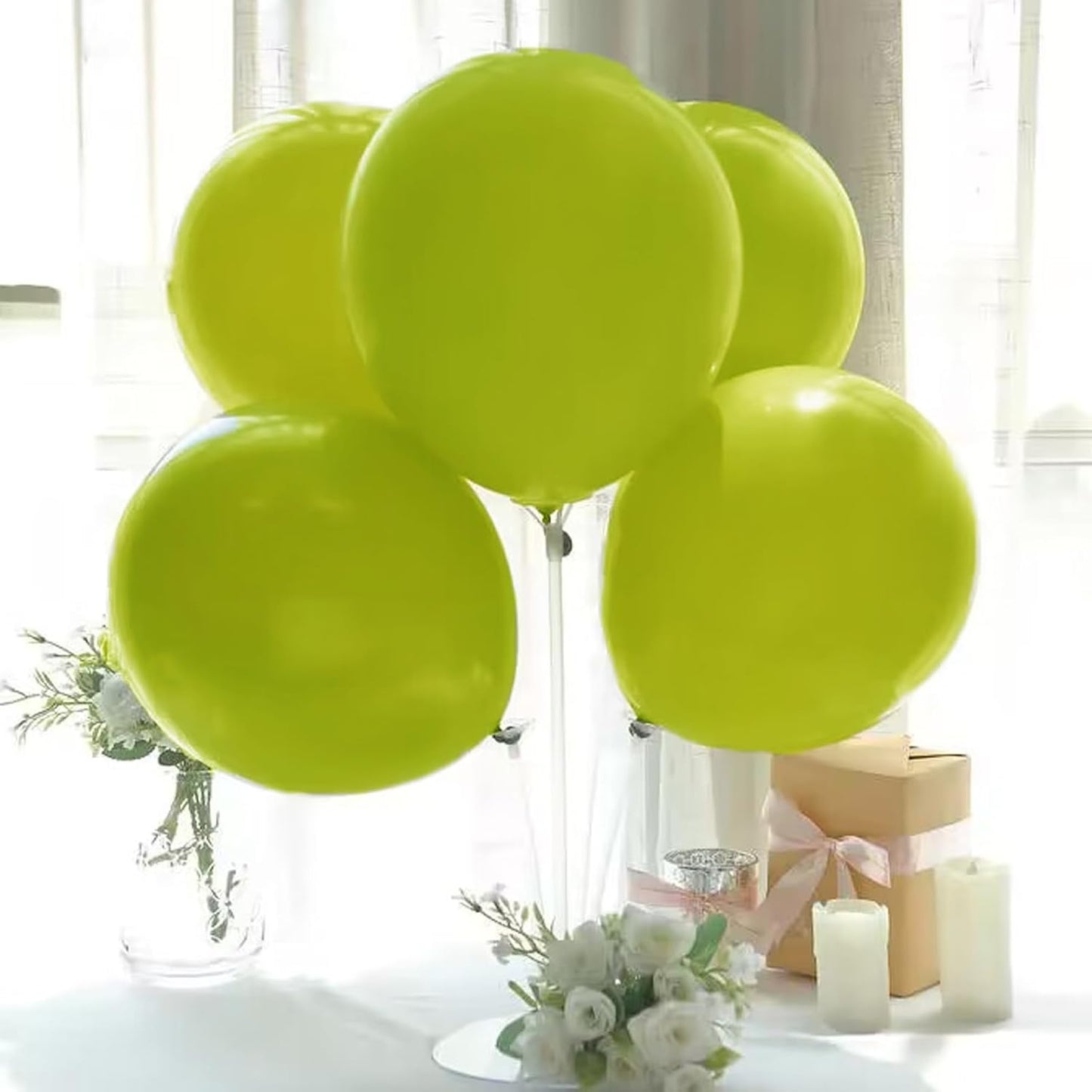Green Balloons Different Sizes, Scmdoti Teender Green Balloons 18 12 10 5 Inches, Greens Balloon Garland Arch for Wild One Party Birthday Baby Shower Bridal Shower Wedding Decorations(TenderGreen)