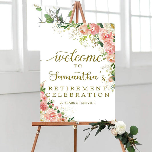 Personalized Retirement Yard Sign, Retirement Celebration Welcome Sign, Retirement Party Sign, Retirement Decorations, Retirement Outdoor Sign, Retirement Home Decor, Retirement Celebration Sign #17