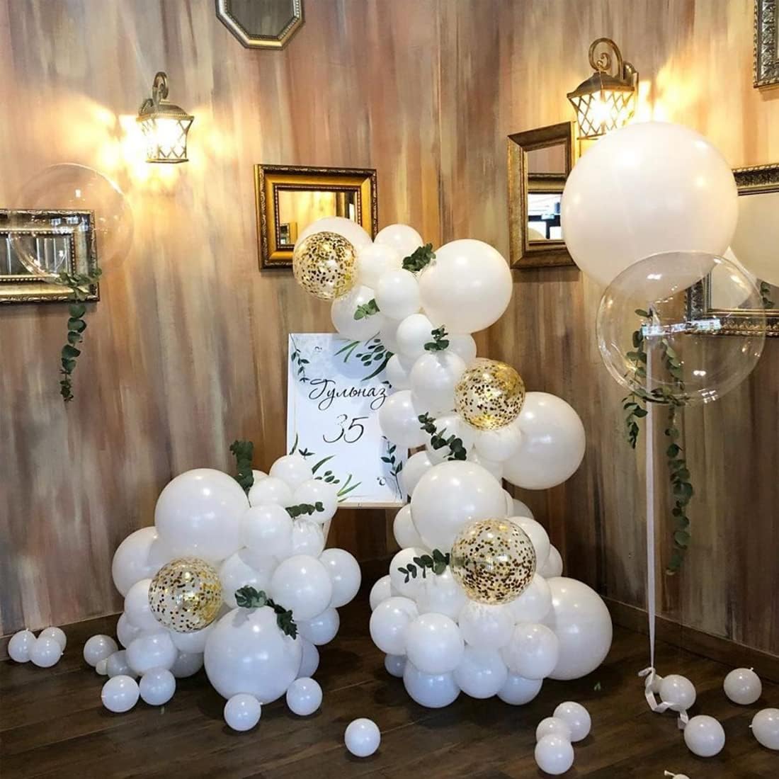 BEISHIDA 100Pcs 5 Inch Pastel White Balloons Mini Thicken Light Macaron White Latex Balloon for Birthday Wedding Reception Bridal Shower Party Decorations Supplies