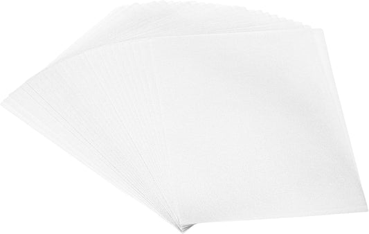 PATIKIL 65 Sheets Vellum Paper 5x7, Vellum Paper Printable Translucent Paper 100GSM for Invitations Printing, Silver Tone