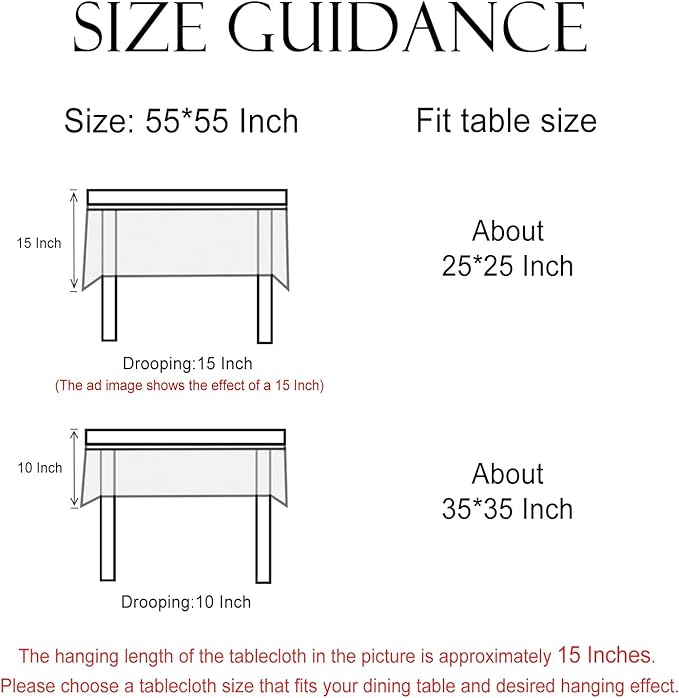 Linen Square Green Tablecloth,Wrinkle Resistant French Vintage Tablecloth Print with Foral,Decor Table Cloth for Thanksgiving,Dining Room,Home,Kitchen 55" × 55"-Milen