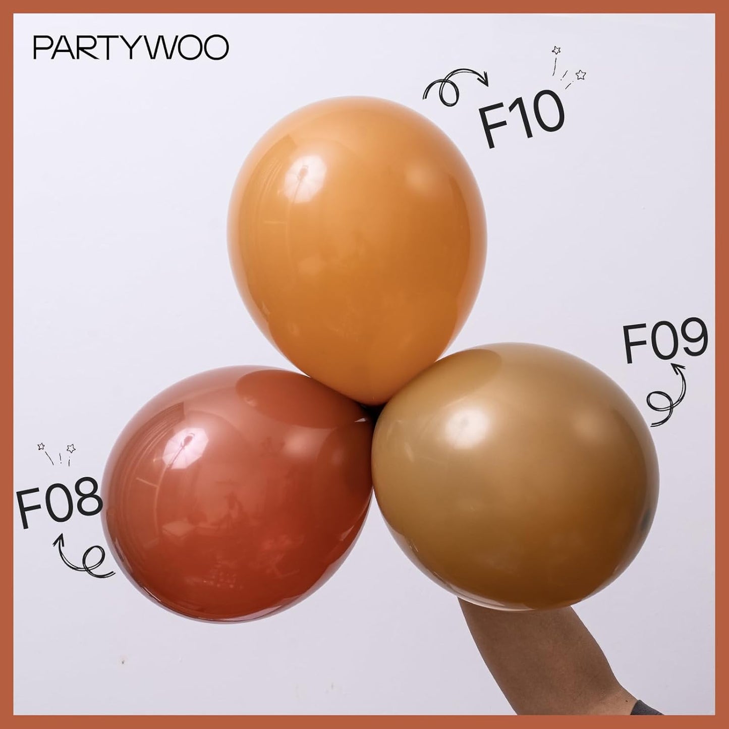 PartyWoo Brown Balloons 100 pcs Different Sizes of 36 18 12 10 5 Inch Dark Brown Boho Neutral Coffee Latex Helium Balloon Arch Kit Garland for Wedding Baby Shower Birthday Party Decorations Brown-F08
