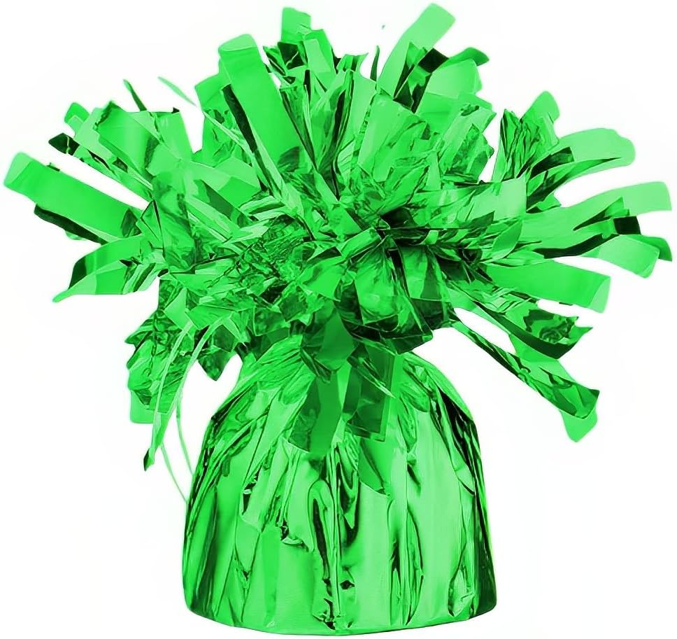 Green Foil Balloon Weight (4.5" x 2.25") 1 Count, Adorable Party Essential For Parties & Events