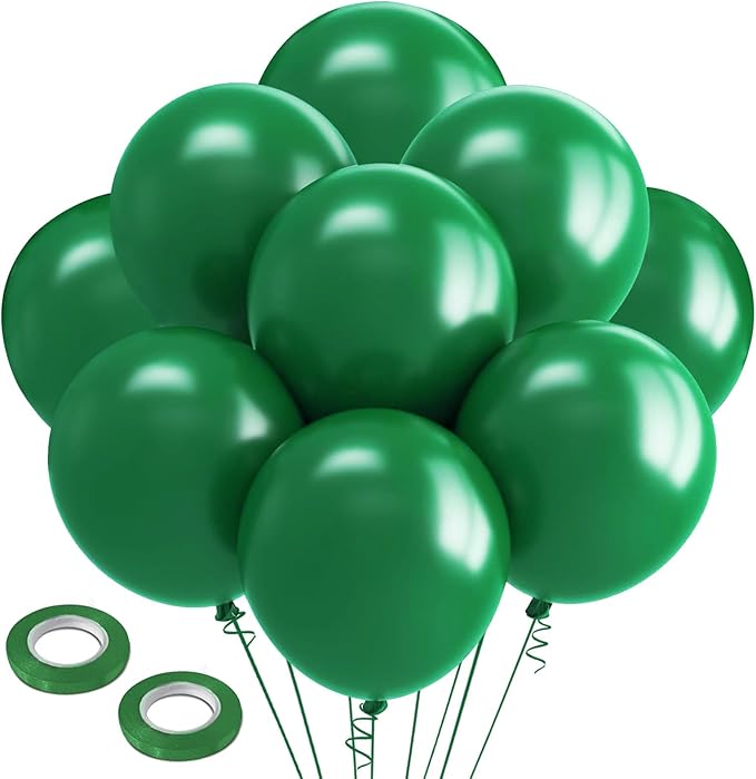 18In Green Balloons 30Pcs Large Round Baloon Giant Latex Party Ballons Green Party Decorations for Birthday Anniversary Graduation Jungle Christmas Festival Gender Reveal St. Patrick's Day