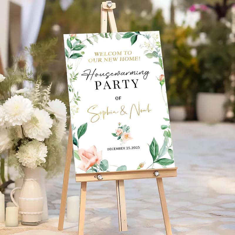 Personalized Housewarming Party Welcome Sign, New Home New Beginning New Memories, Welcome To Housewarming Party, Housewarming Décor, New House Party Sign, Housewarming Party Sign#4