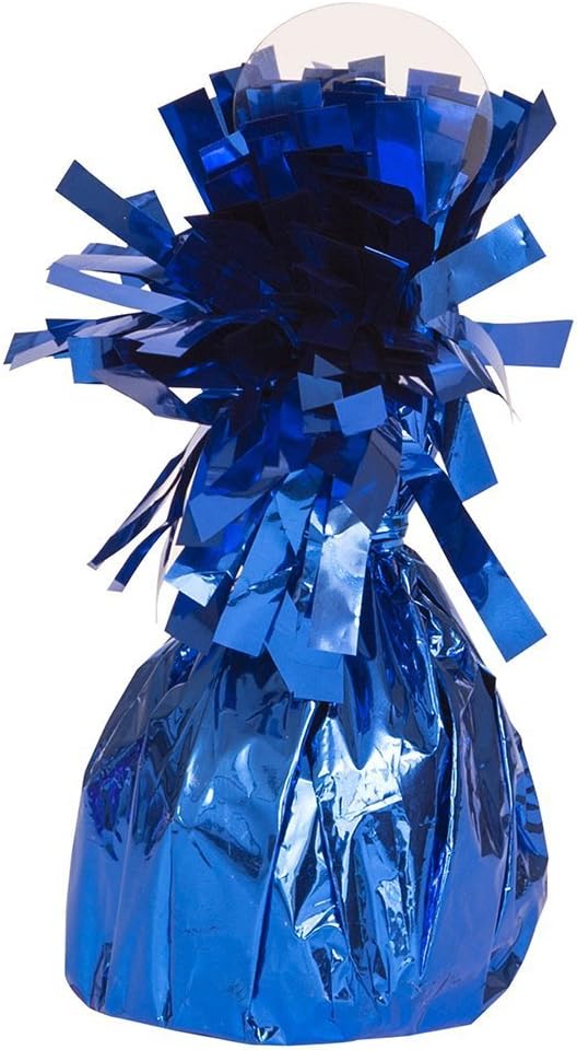Royal Blue Foil Balloon Weight (4.5" x 2.25") 1 Count, Adorable Party Essential For Parties & Events