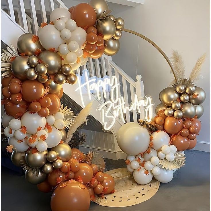 Brown Balloons Blush Dark Brown Balloon, 50pcs 12 Inch Neutral Balloons Retro Coffee Brown Apricot Sand White Latex Balloon for Thanksgiving Wedding Birthday Theme Party Decorations