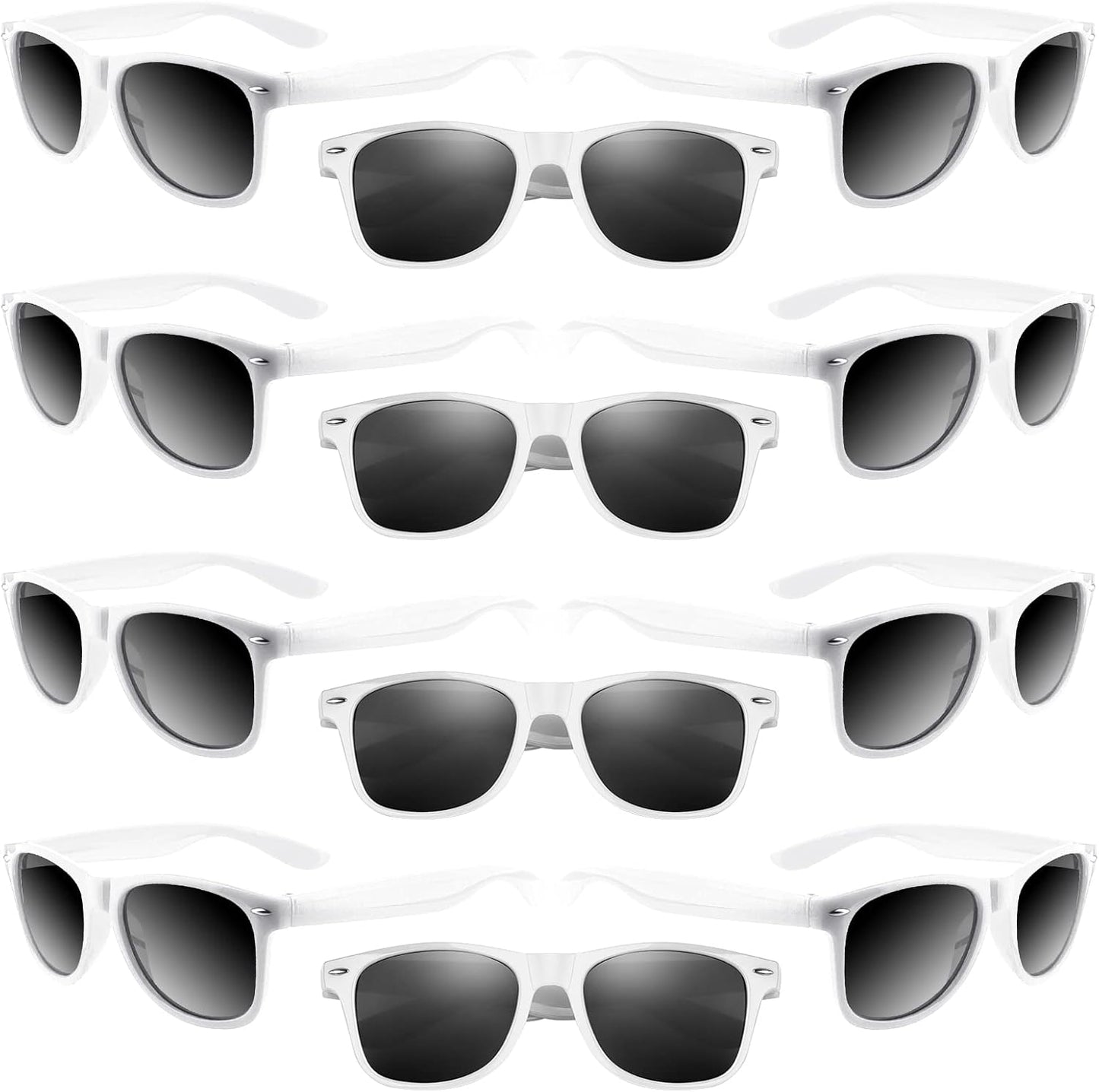 ASTARON 12 Pack Party Sunglasses Bulk Neon Party Favors for Beach Wedding Party Pool Party Supplies