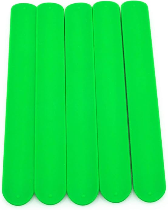 Colored Silicone Rubber Slap Bracelets Wristbands for Kid's Toys,Party Favors,Kindergarten Playing fun;Wrapping Paper Silicone Slap Band,Holiday Flip Wraps,Rolls Holder,Stocking Organizers,Distinguishing Bundle for Fabics,Cloths,Canvas,Cables in Office...