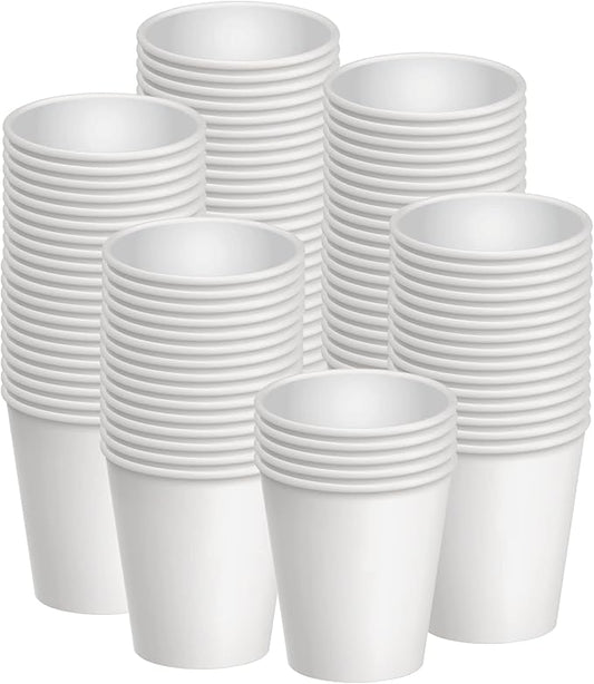 Axe Sickle 300 Pcs 6 Oz Disposable Paper Cups, Hot and Cold Beverage Drinking Cup for Coffee, Water, Juice for Party, Picnic,Travel,and Events