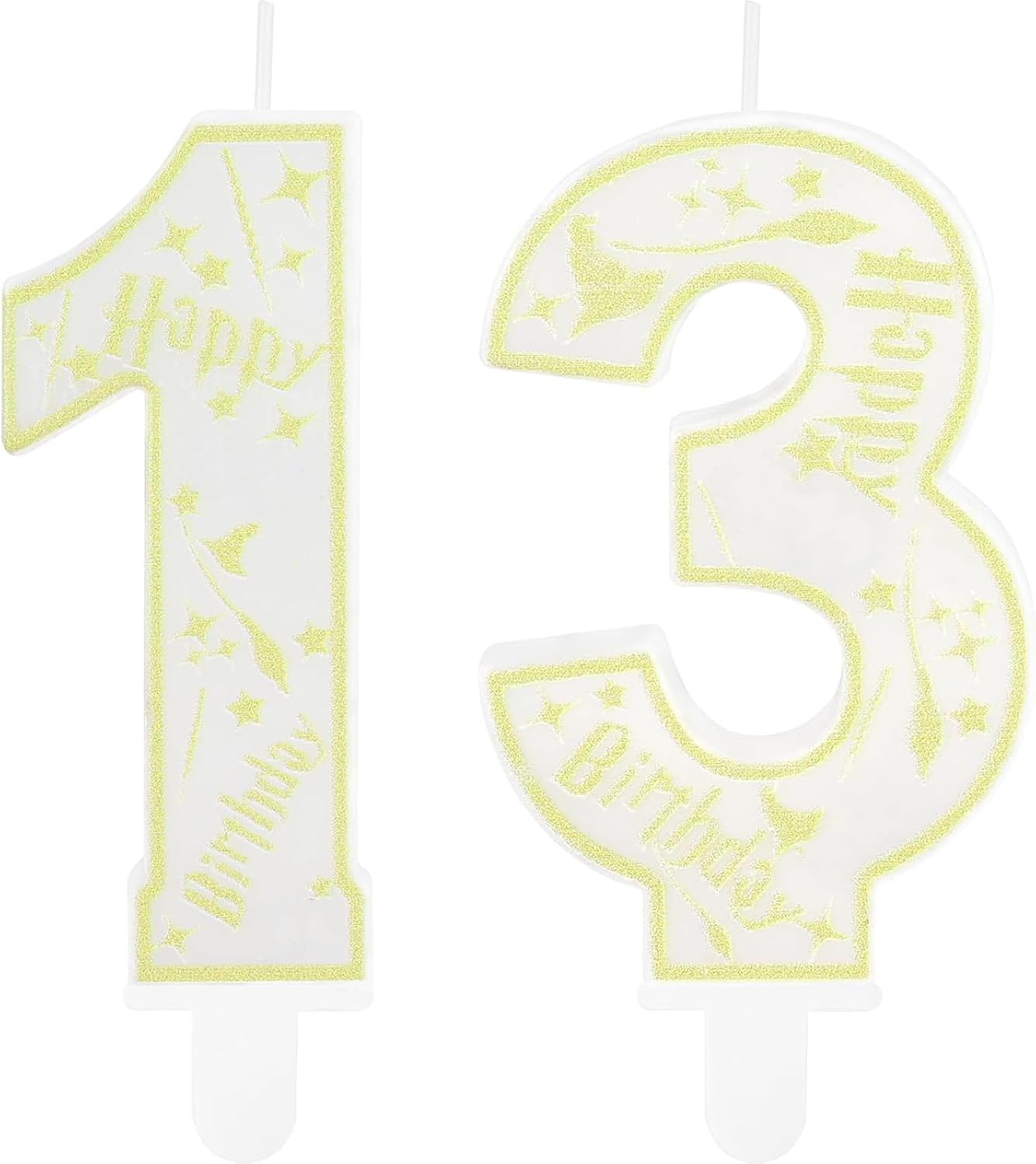 Magical Wizard Party Birthday Candles Number 13 Candle Cake Topper Wizard School Themed Happy 13th Birthday Cake Decorations for Boys Girls Kids Party Favor Supplies Decorations Gifts