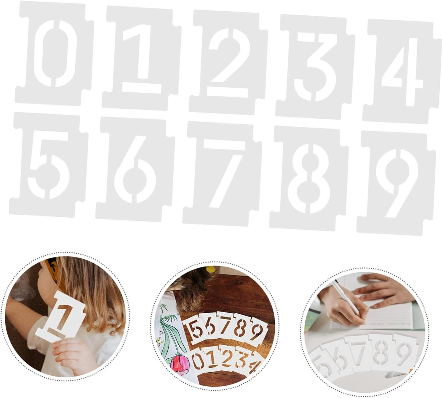 Digital Art Templates 100 Plastic Number Stencils for Wall Decor DIY Projects
