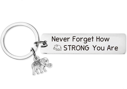 Inspirational Gifts Motivational Keychains - Elephant Dragon Flamingo Encouragement Uplifting Gift for Men Women Christmas