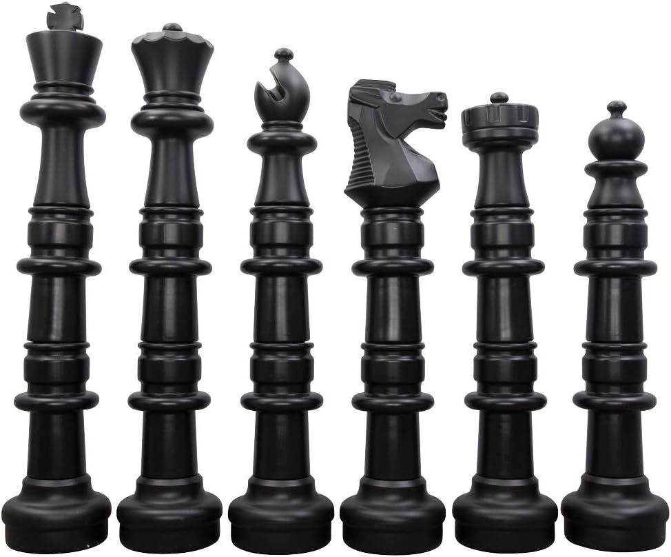 MEGACHESS Giant Oversized Premium Chess Set with 49 Inch Tall King with Hard Plastic Chess Board